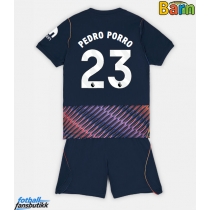 Tottenham Hotspur Pedro Porro #23 Bortedraktsett Barn 2026-27 Kortermet (+ Korte bukser)
